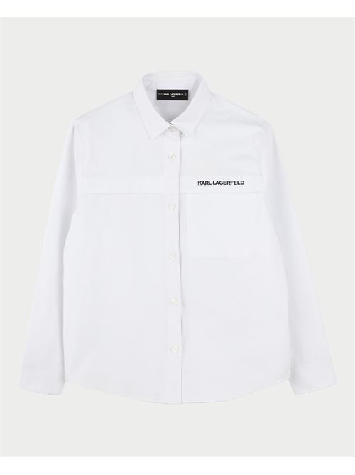 Chemise en coton pour enfants Karl Lagerfeld KARL LAGERFELD | Z3042110P